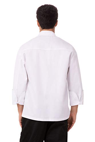 Chef Works Unisex Lyon Executive Chef Coat, White, 42