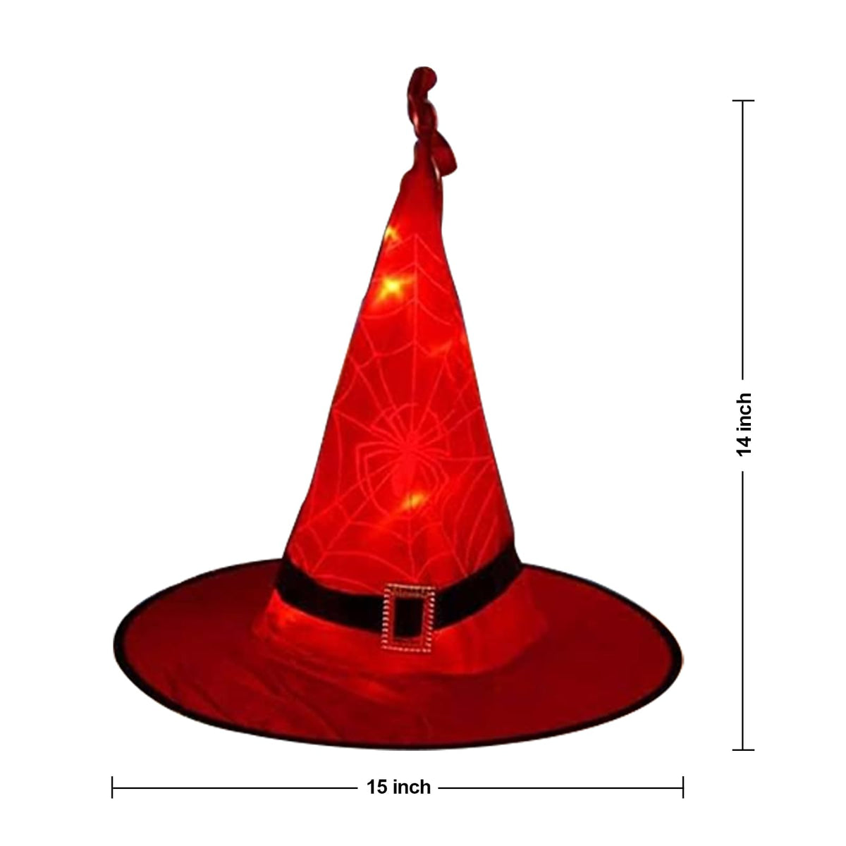 Halloween Witch Hat Lights Decoration Outdoor, 8pcs Hanging Witch Hat Light
