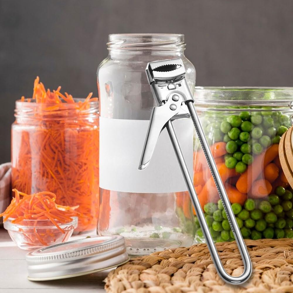 Jar Opener for Weak Hands, 2026 New Adjustable Stainless Steel Jar Opener, Upgrade Multifunctional Stainless Steel Can Opener, Jar Lid Gripper Bottle Opener Kitchen Accessories (1)