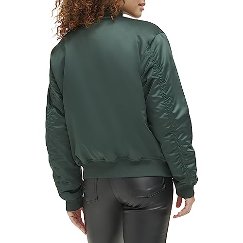 Levi's Women's Relaxed Bomber Jacket, Darkest Spruce, X-Small