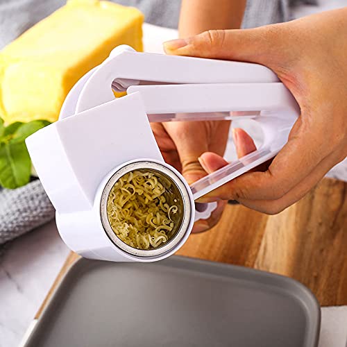 Generic Olive Garden Rotary Cheese Grater with 2 Stainless Steel Drums for Hard Cheese, Parmesan，Nuts, Chocolate White