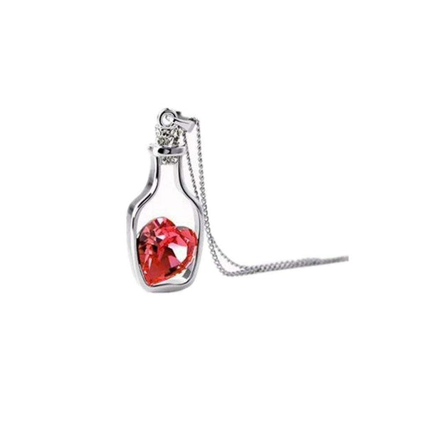 Drifting Bottle Glass Pendant Necklace