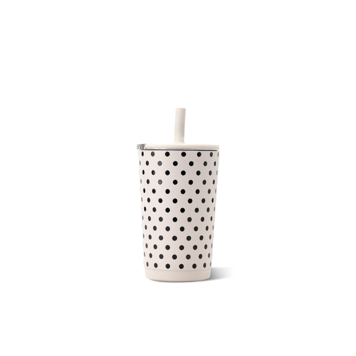 HydroJug Polka Dot Everyday Tumbler 14 oz, Ceramic-Lined, French Vanilla