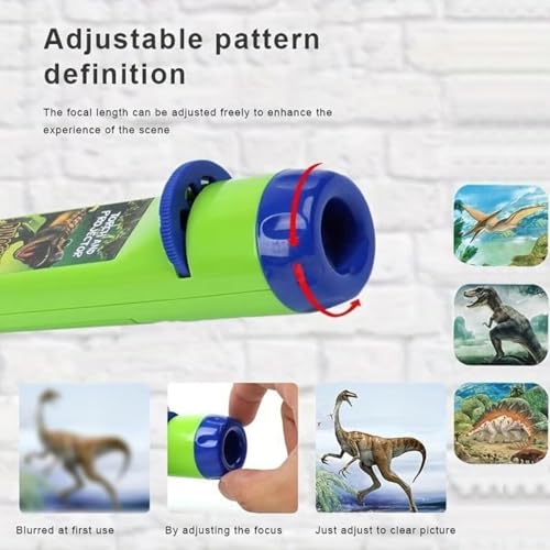 Naxsuia Dinosaur Projector Flashlight, 2026 New Dinosaur Flashlight, Dinosaur Projector Light for Kids Ages 3+, 3 Discs 24 Images, Cool Dinosaurs Toys for Wall Ceiling Tents for Boys Girls