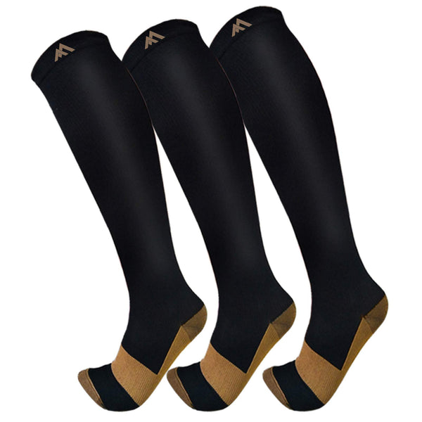 FuelMeFoot Copper Compression Socks (3-Pack)