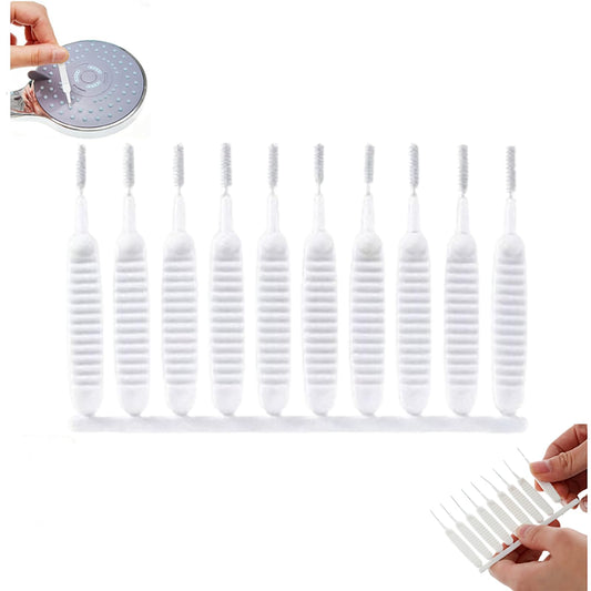 Gap Hole Anti-Clogging Cleaning Brush, 2025 Upgrade Shower Head Brush Shower Head Cleaning Brush Shower Head Cleaner Tool Multifunctional Shower Head Cleaning Brushes for Household Bathroom (10Pack)