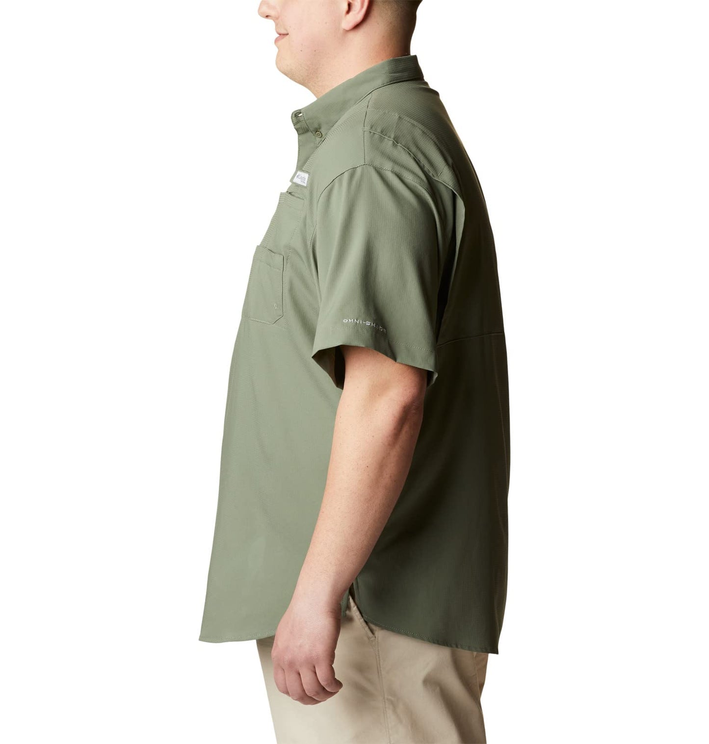 Columbia Mens PFG Tamiami II Short Sleeve Fishing Shirt, Cypress, Small