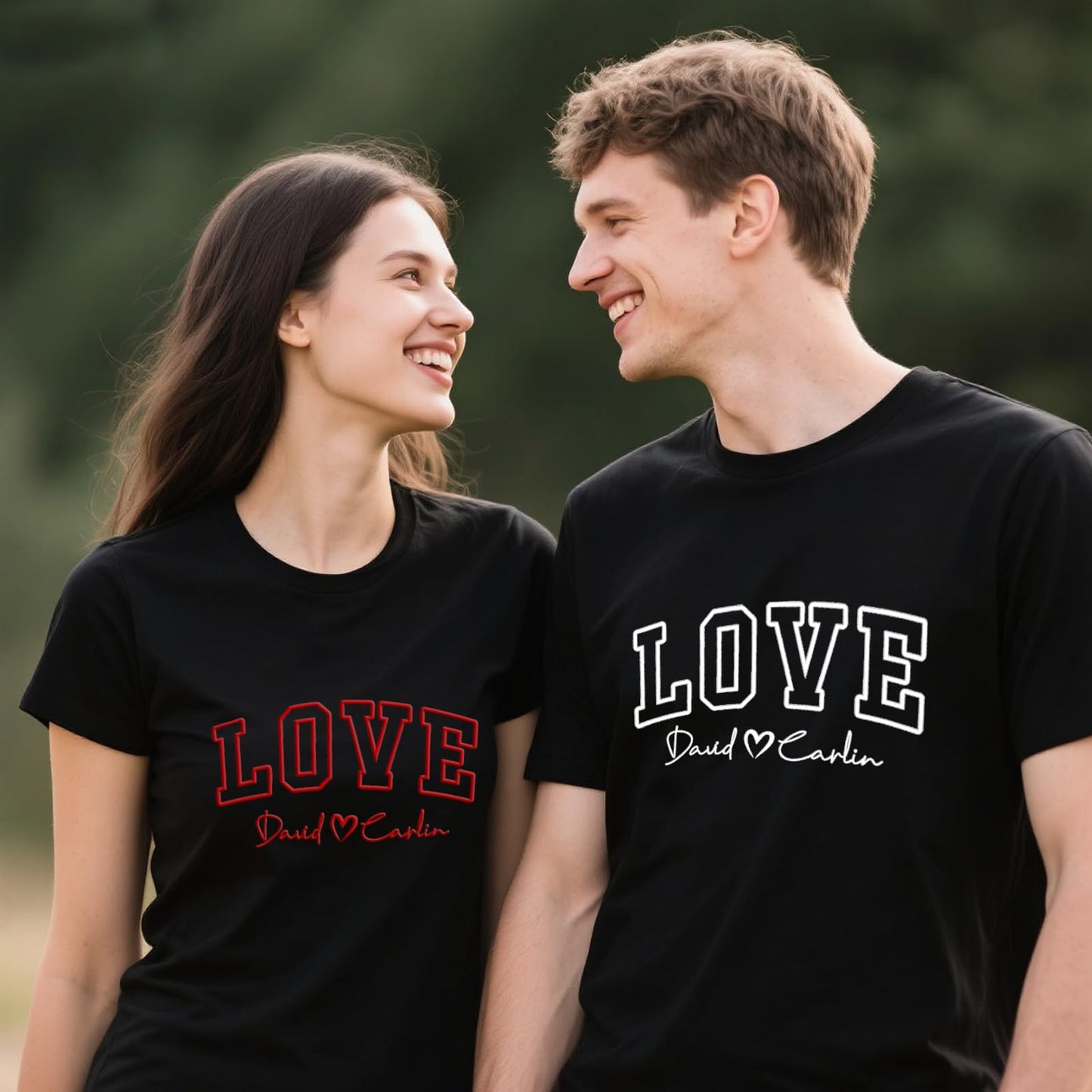 Chersinger Custom Embroidered Hoodie & Sweatshirt from Photo for Him and Her, Personalized Gift for Girlfriend, Boyfriend, Valentines Day, Christmas, anniversary