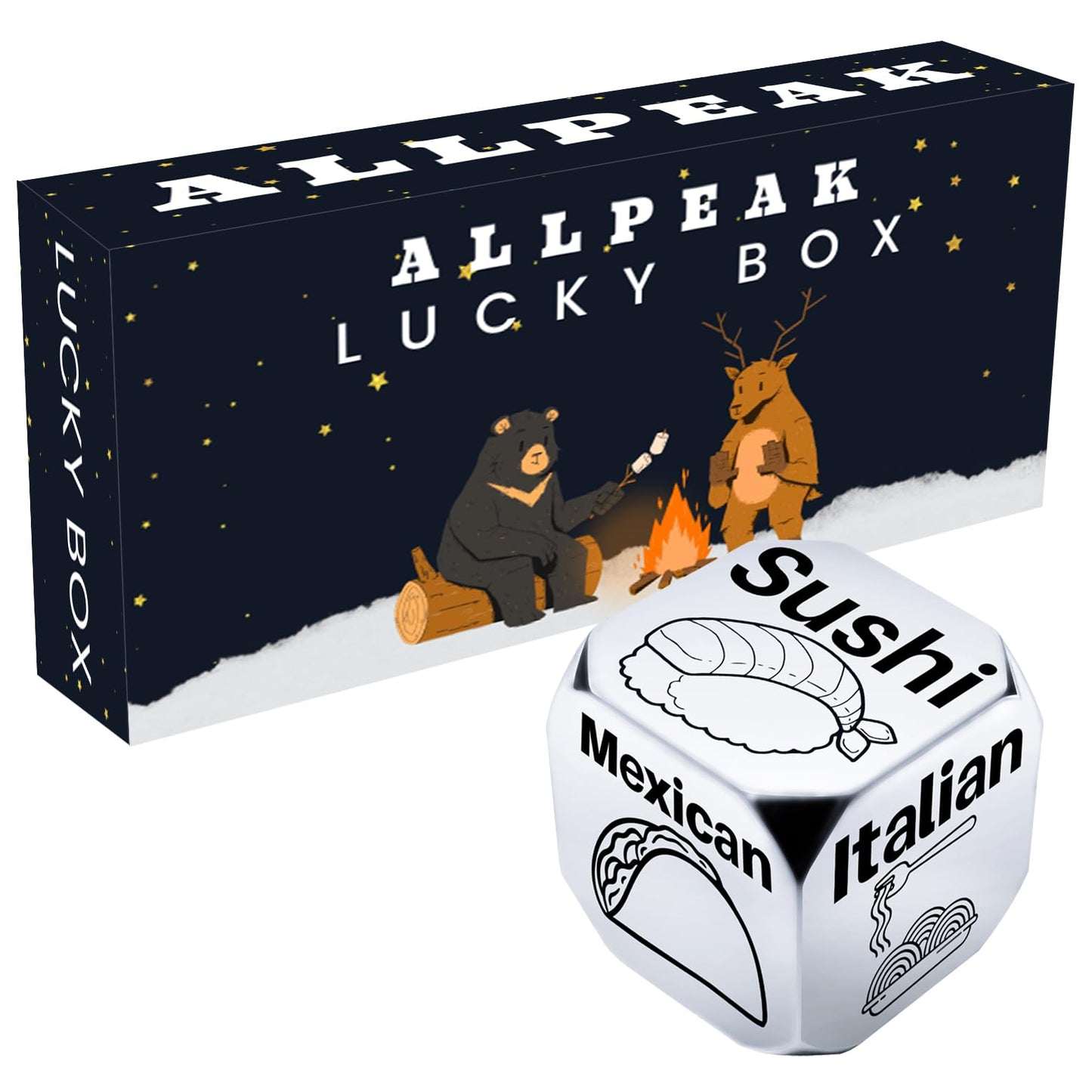 Allpeak Valentine's Day Gifts for Him Her, 0.67", Funny Galentines Day Gifts for Women Men Adults, Girlfriend Boyfriend Wife Husband Couple Anniversary Date Night Birthday Wedding, Role Playing Dice