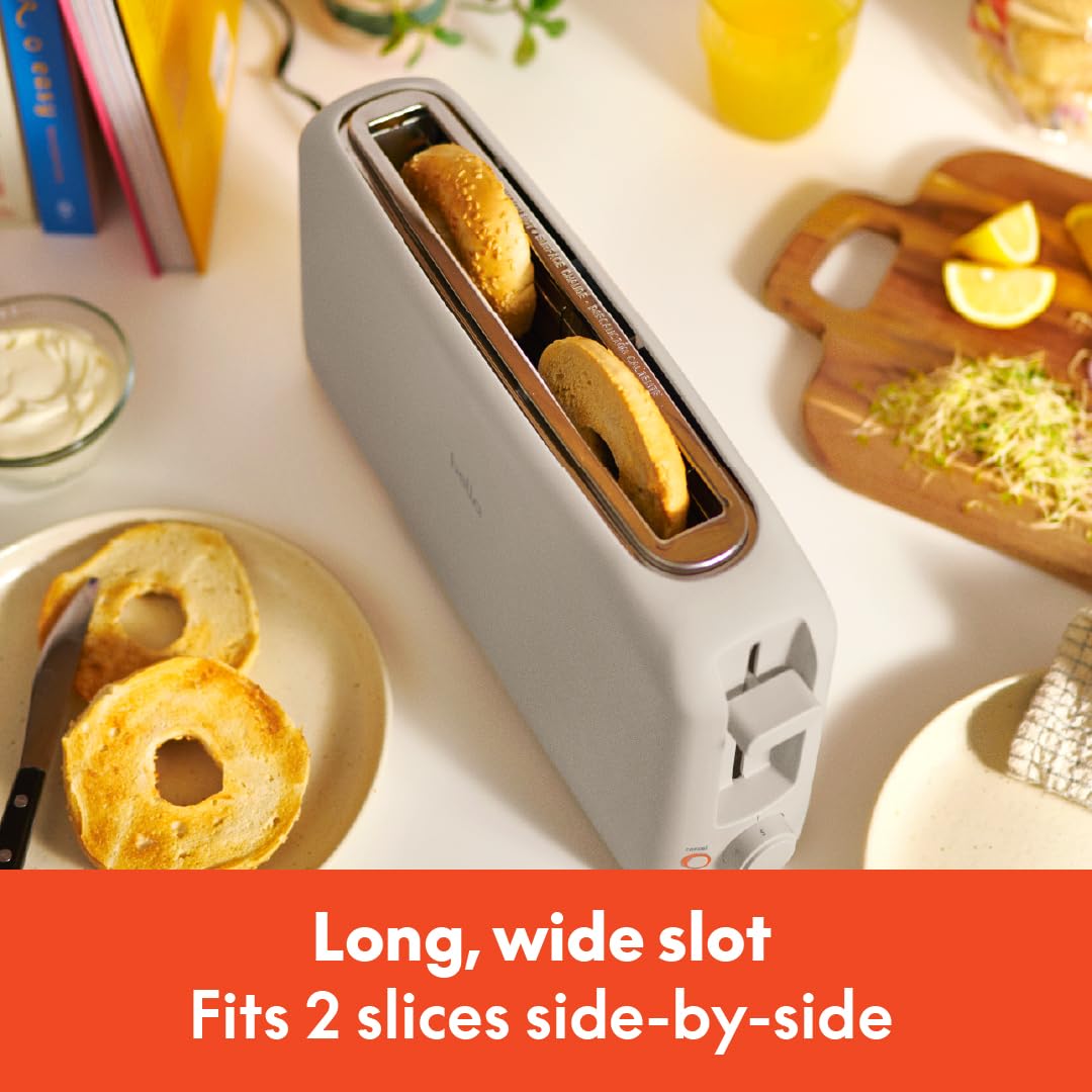 Bella Fits-Anywhere Slim Toaster, Oatmilk
