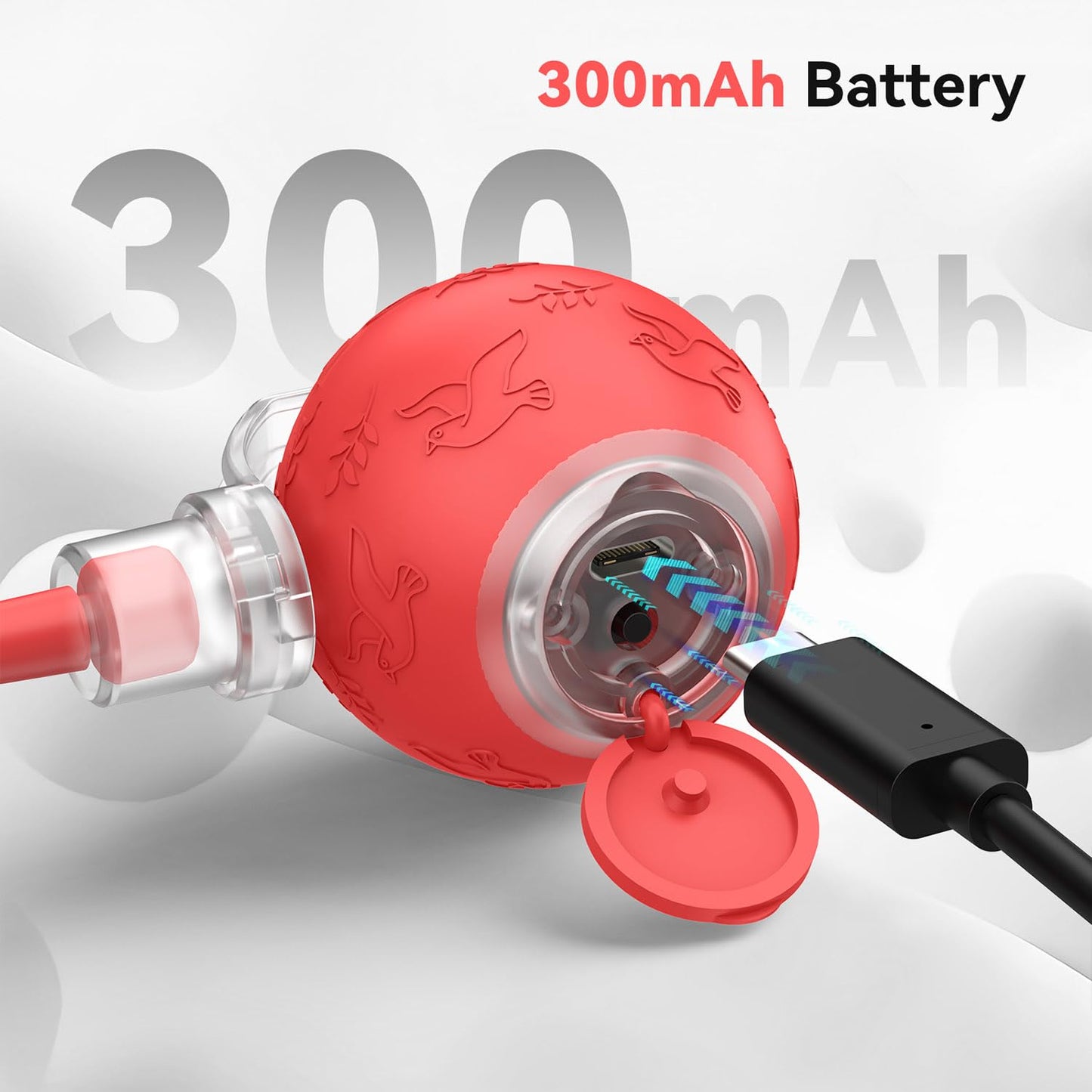 Zonopy Interactive Cat Toys Ball for Indoor Cats Fast Rolling on Carpet, Chirping & Motion Activate Cat Toys, 3 Modes, ON/Off Sound