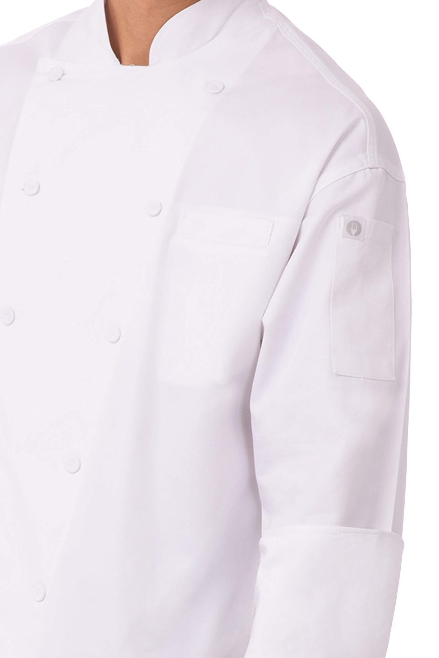 Chef Works Unisex Lyon Executive Chef Coat, White, 42