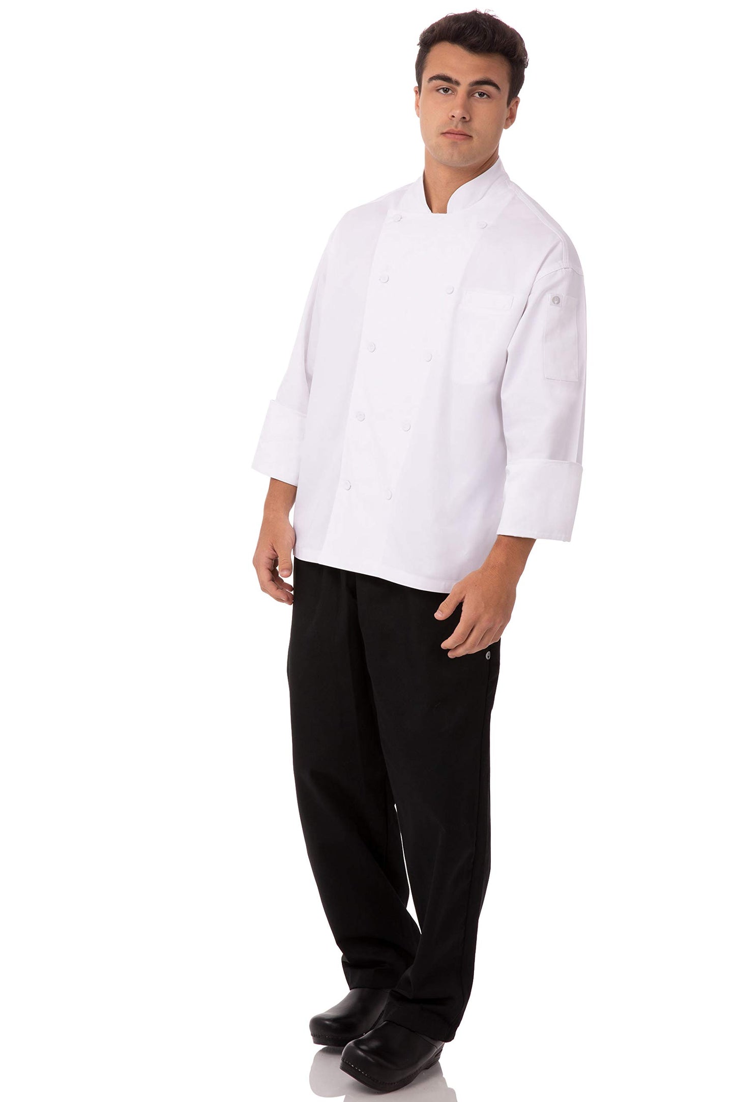 Chef Works Unisex Lyon Executive Chef Coat, White, 42