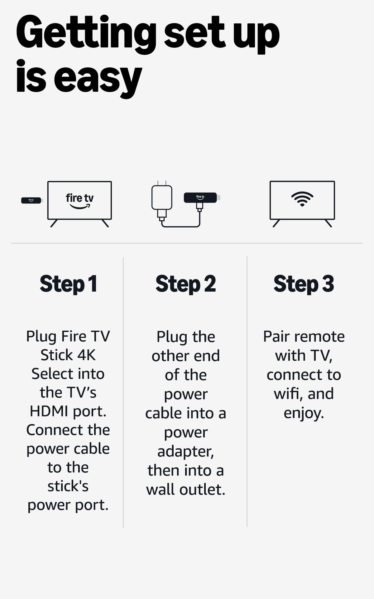 Amazon Fire TV Stick 4K Select, start streaming in 4K, AI-powered search, and free & live TV, find shows faster with Alexa+