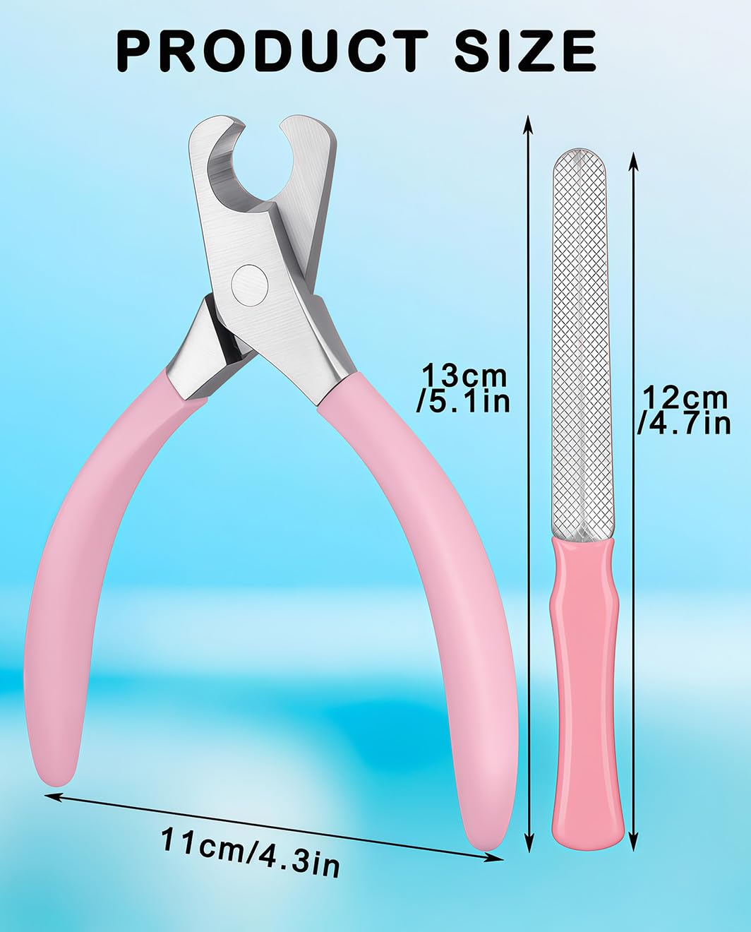 HEYCROWN Large Dog Nail Clippers Wide Jaw Opening Heavy Duty Dog Nail Trimmer Cat Claw Clippers