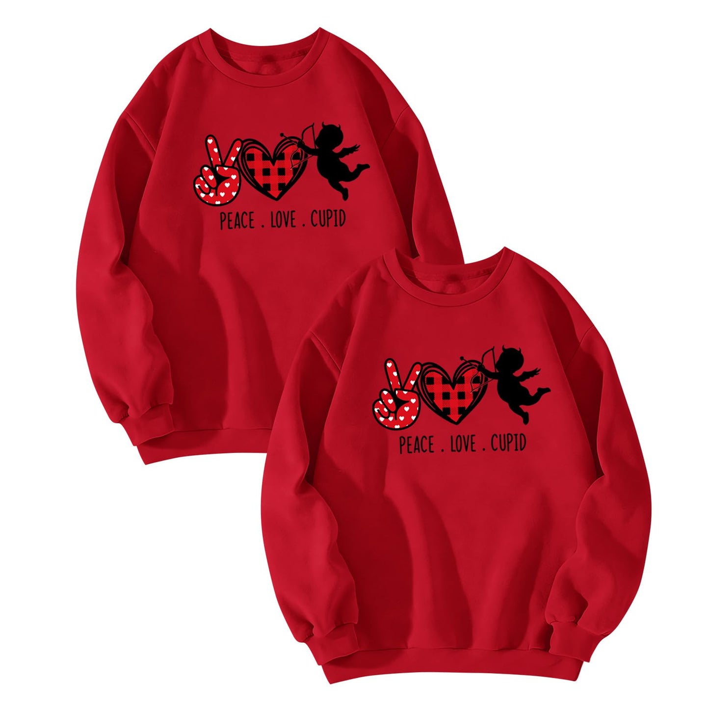 moolBeko Crew Neck Sweatshirt For Men Women Unisex Matching Couples Pullover Tops Loose Fit Casual Letter Print Graphic Men Women Crewneck Sweatshirt Y2k Clothes Valentine's Day Sweatshirts