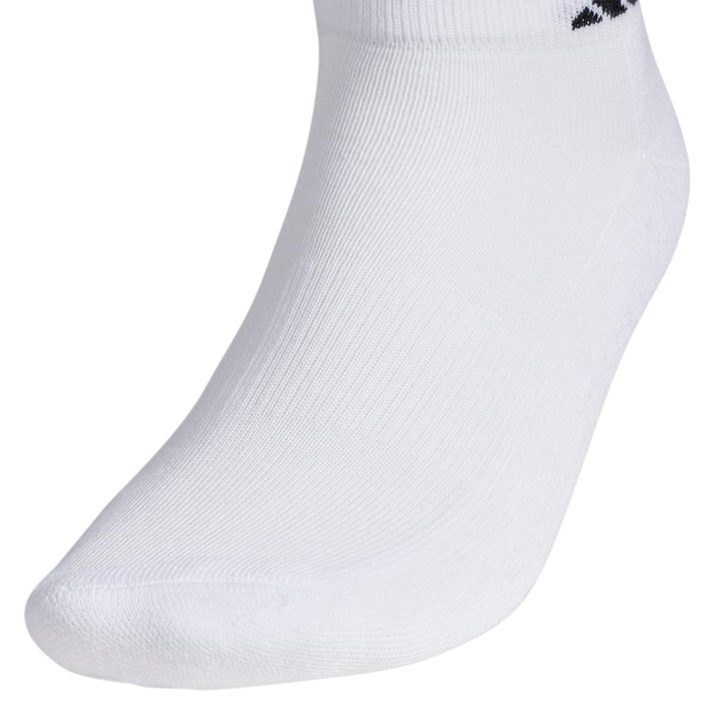 adidas Men's Athletic Cushioned Low Cut Ankle Socks (6 Pairs) Durable & Comfortable, White/Black, X-Large