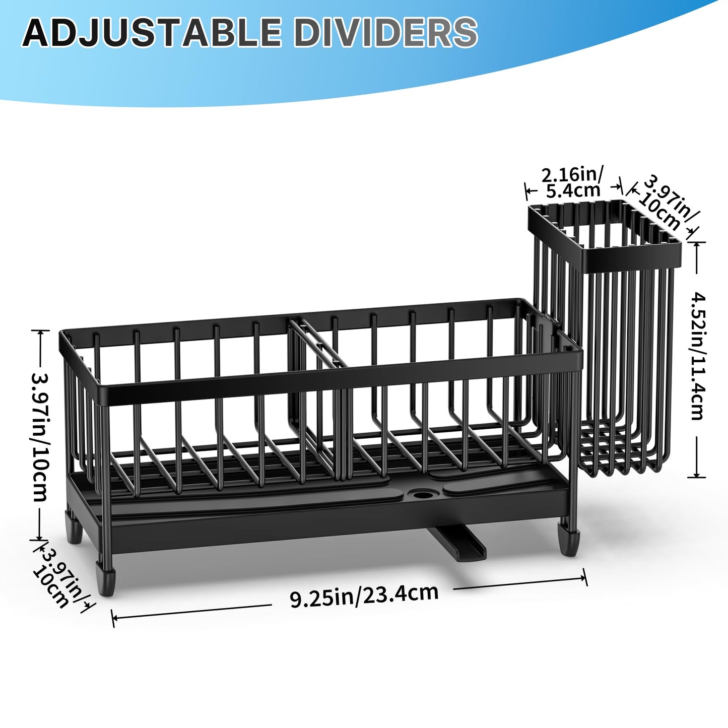 Cisily Stainless Steel Sink Caddy Organizer