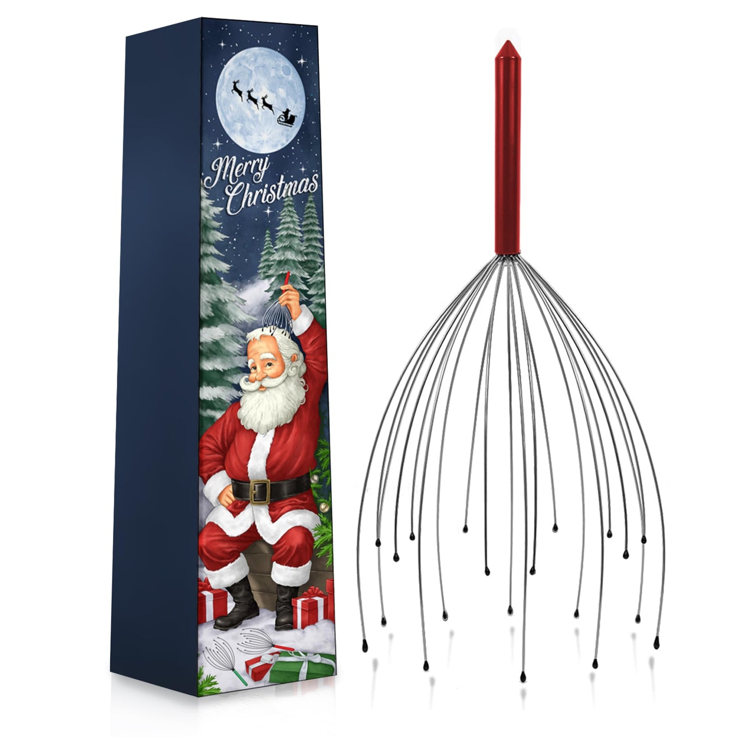 Head Massager Scalp Stocking Stuffers for Adults Men Women White Elephant Gifts Teens Gift for Men Who Have Everything Dad Christmas Mom Grandma Grandpa Him Her Stuffer Husband Ideas Boyfriend Father
