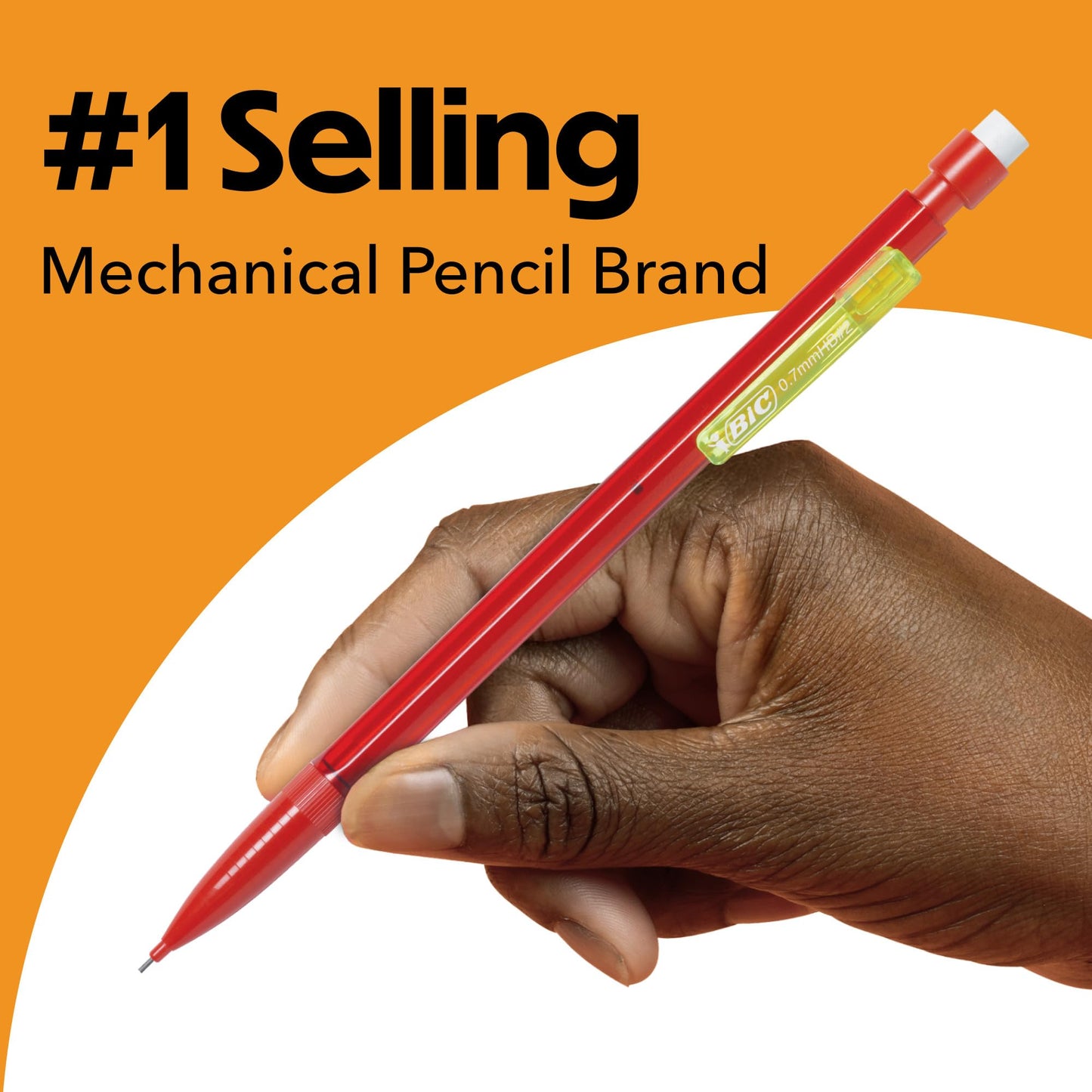 BIC Xtra Smooth Bright Edition Mechanical Pencils, 0.7 mm Medium Point,