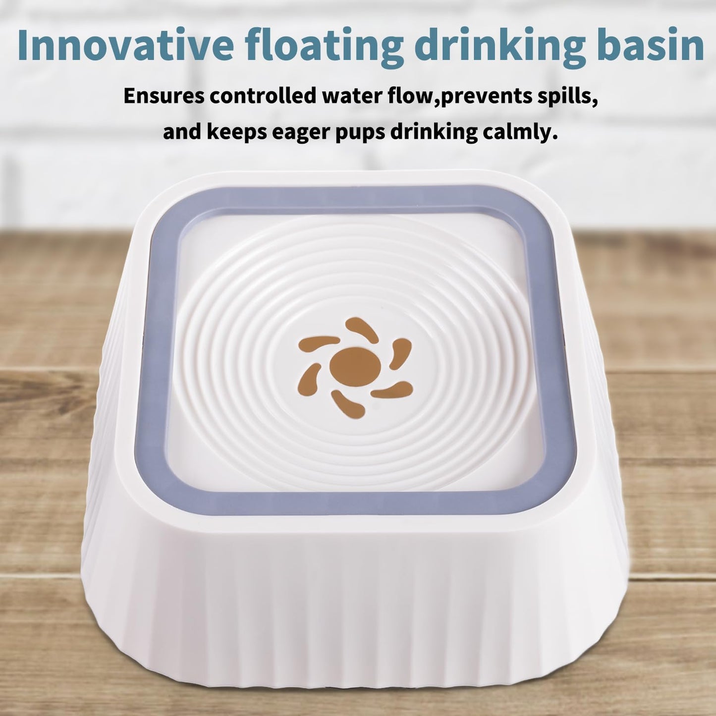 Ocean Ice No-Spill Dog Water Bowl, 45oz