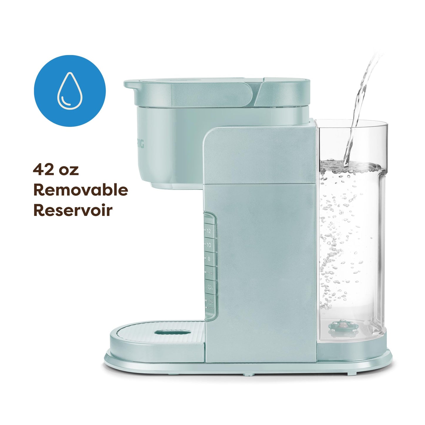 Keurig K-Express Single Serve Coffee Maker – Strong Brew Option, 42oz Reservoir, Sleek Design for Holiday Hosting & Gifting, Mint