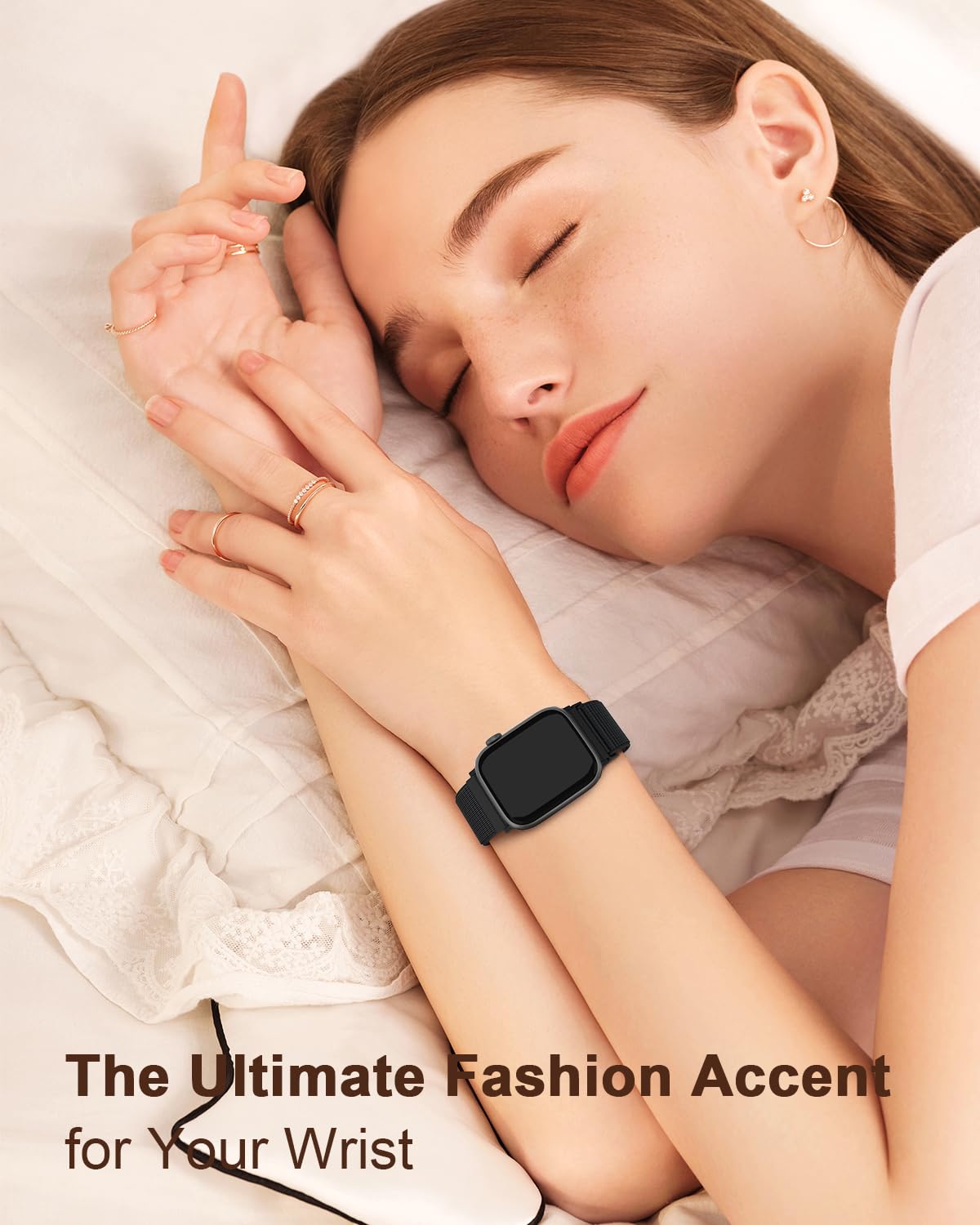 Nylon Loop Sport Band Compatible with Apple Watch Bands 49mm 46mm 45mm 44mm 42mm 41mm 40mm 38mm for Men Women, Soft Nylon Sport Strap Wristbands for iWatch Series 11 10 9 8 7 6 5 4 3 2 1 SE Ultra