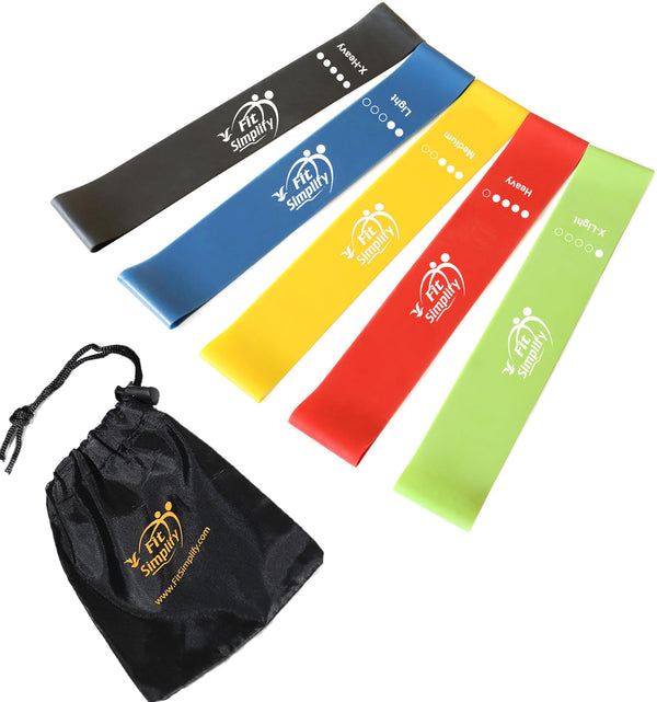 Fit Simplify Resistance Bands, Set of 5