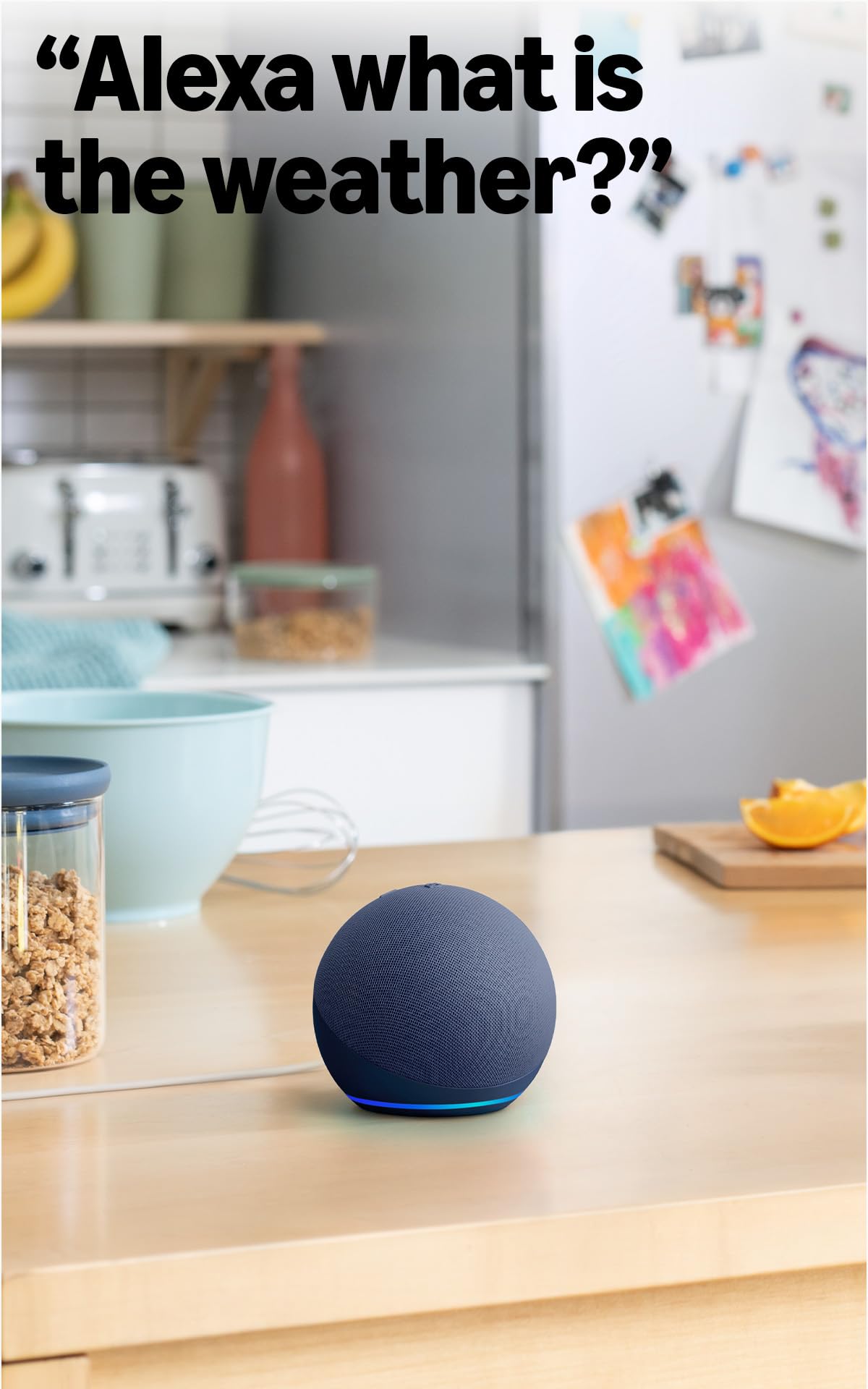 Amazon Echo Dot (newest model) - Vibrant sounding speaker with Alexa+ Early Access, Great for bedrooms, dining rooms and offices, Deep Sea Blue