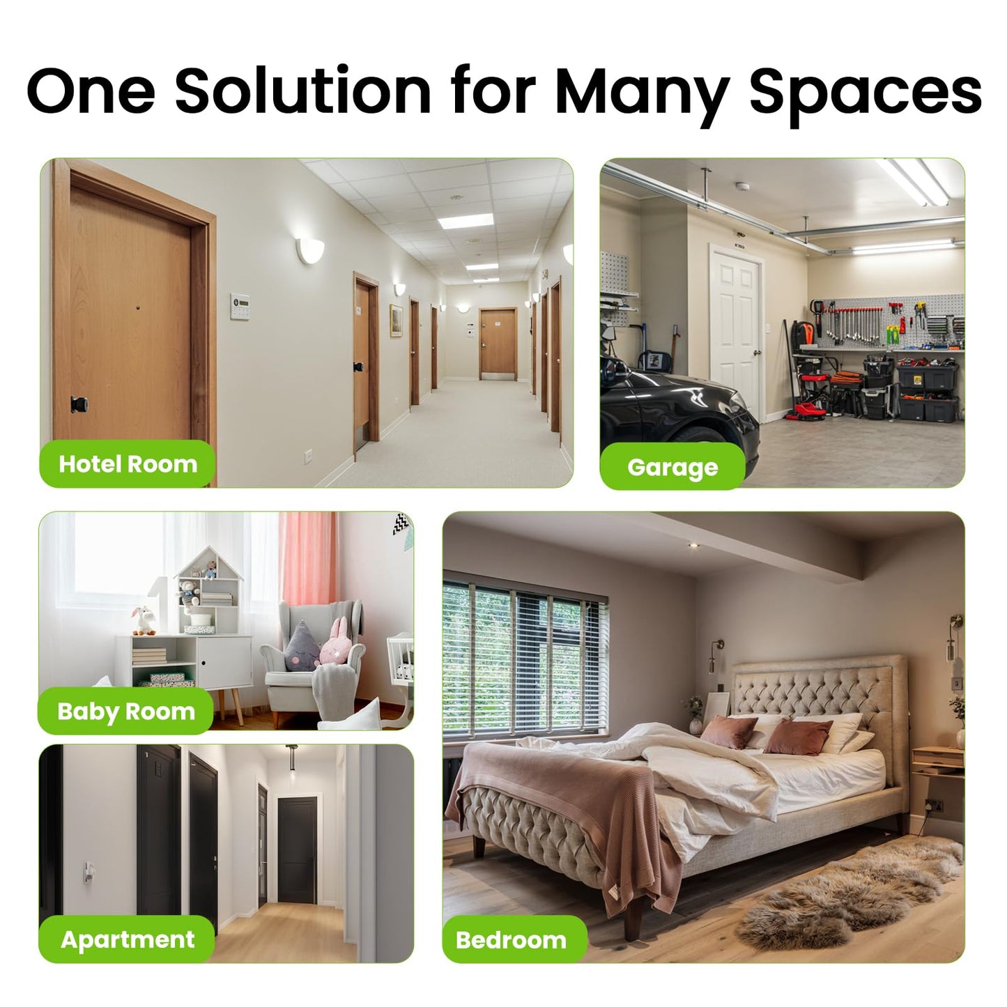 GHome Smart Fingerprint Door Lock, 3 in 1 Smart Fingerprint Door Knob with App Control & Key, Auto Lock, Biometric Thumbprint Door Locks for Bedroom, Garage, Home & Office