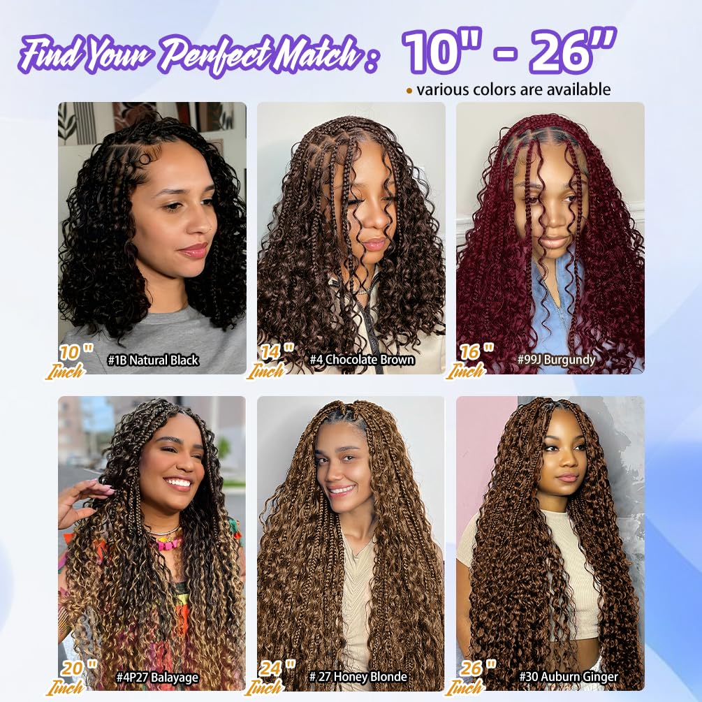 Deep Wave Human Braiding Hair for Boho Braids – 12 Inch 40g 1 Bundles/Pack Auburn Ginger, 100% Unprocessed 12A Brazilian Virgin Hair Bulk, No Weft, Wet & Wavy Curly Knotless Extensions