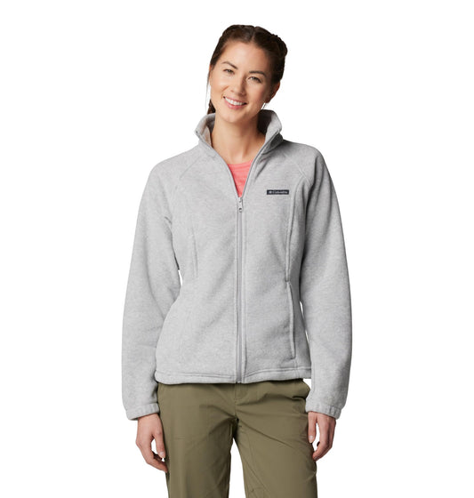 Columbia Womens Benton Springs Full Zip Fleece Jacket, Cirrus Grey Heather, Large