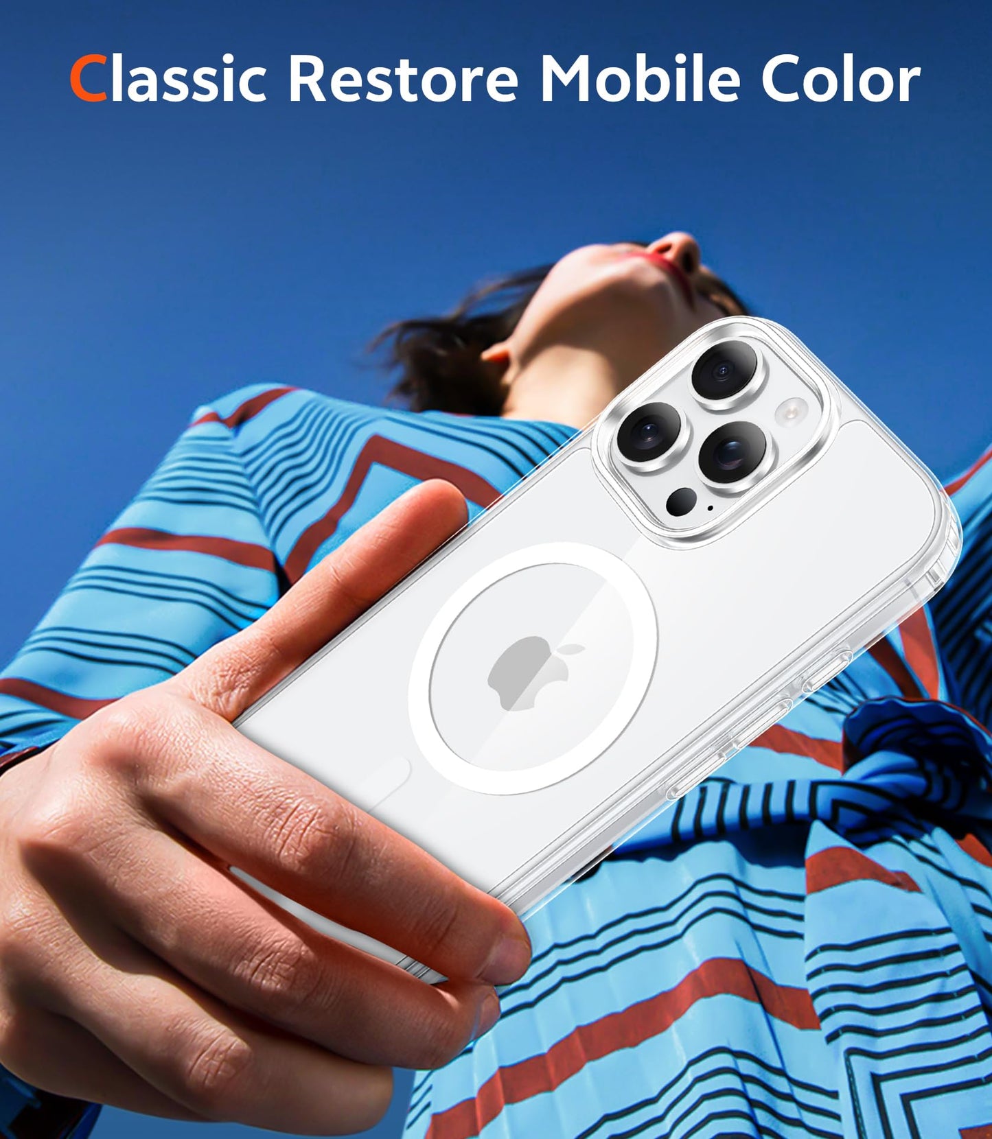 FNTCASE for iPhone 16 Pro-Max Case Compatible with Magsafe Clear Phonecase