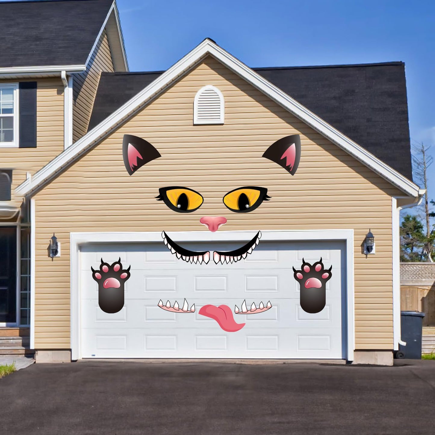 POILKMNI Halloween Black Cat Trunk or Treat Car Decorations Kit