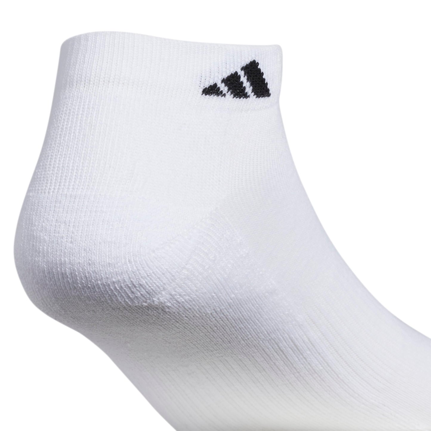 adidas Men's Athletic Cushioned Low Cut Ankle Socks (6 Pairs) Durable & Comfortable, White/Black, X-Large