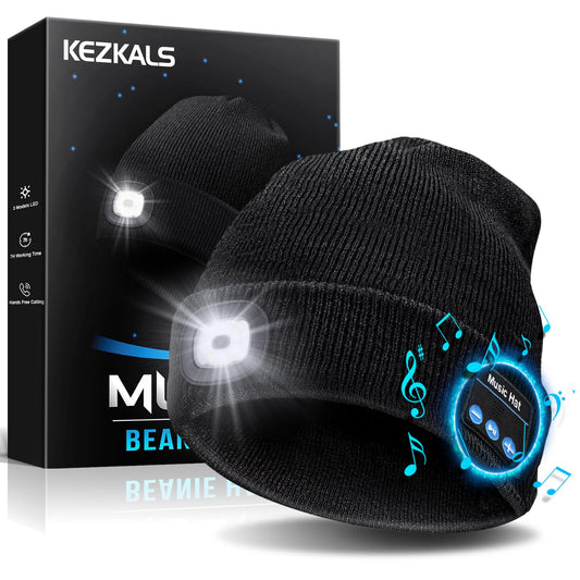 Gifts for Men Bluetooth Beanie Hat, Stocking Stuffers for Adults, Mens Gifts for Christmas, White Elephant Gift for Adults, Gift for Men Who Want Nothing Cool Gadgets, Bluetooth Hat for Husband Women