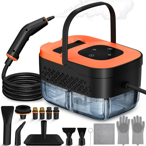 Steam Cleaner, Portable Steamer for Cleaning with 16pcs Accessories,