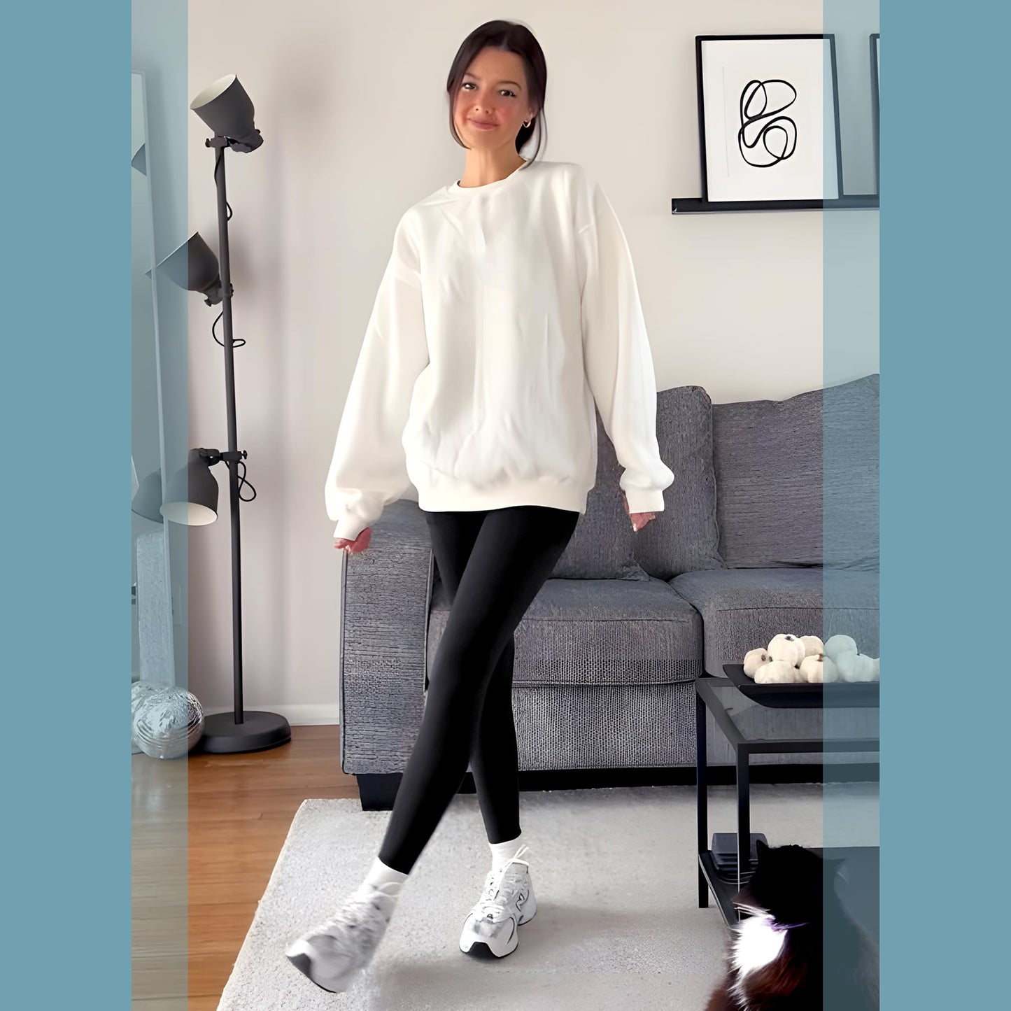 SINOPHANT High Waisted Leggings with Pockets Women, Full Length Capri Buttery Soft Stretchy Yoga Pants(Full Black,S-M)