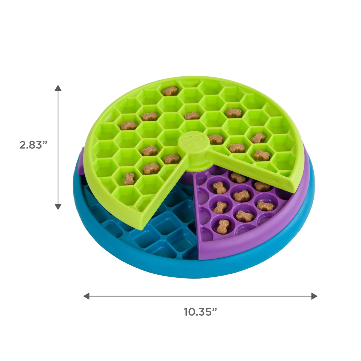 Outward Hound by Nina Ottosson Lickin’ Layers 3-in-1 Interactive Dog Feeder Puzzle, Lick Mat & Slow Feeder Bowl – Mental Stimulation Toy for Medium & Large Dogs, Holds 2 Cups of Wet or Dry Food