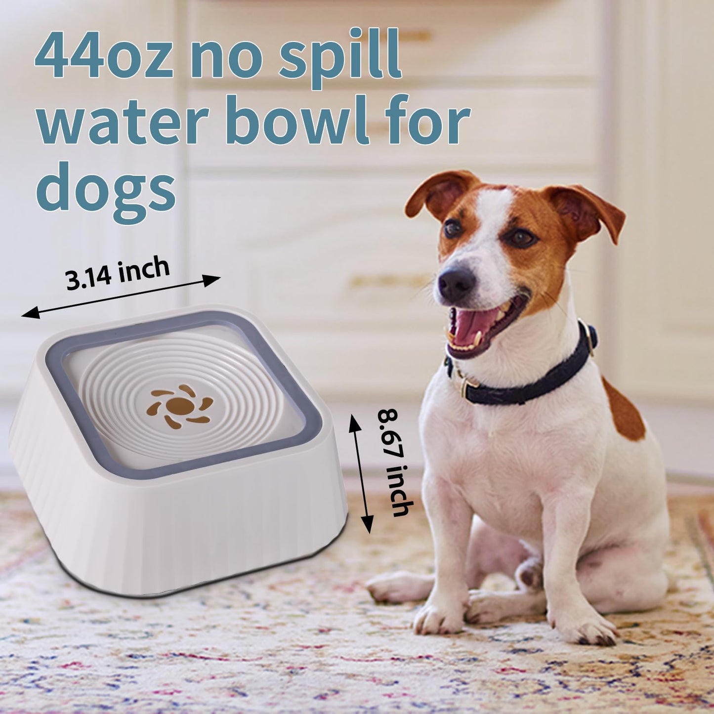 Ocean Ice No-Spill Dog Water Bowl, 45oz