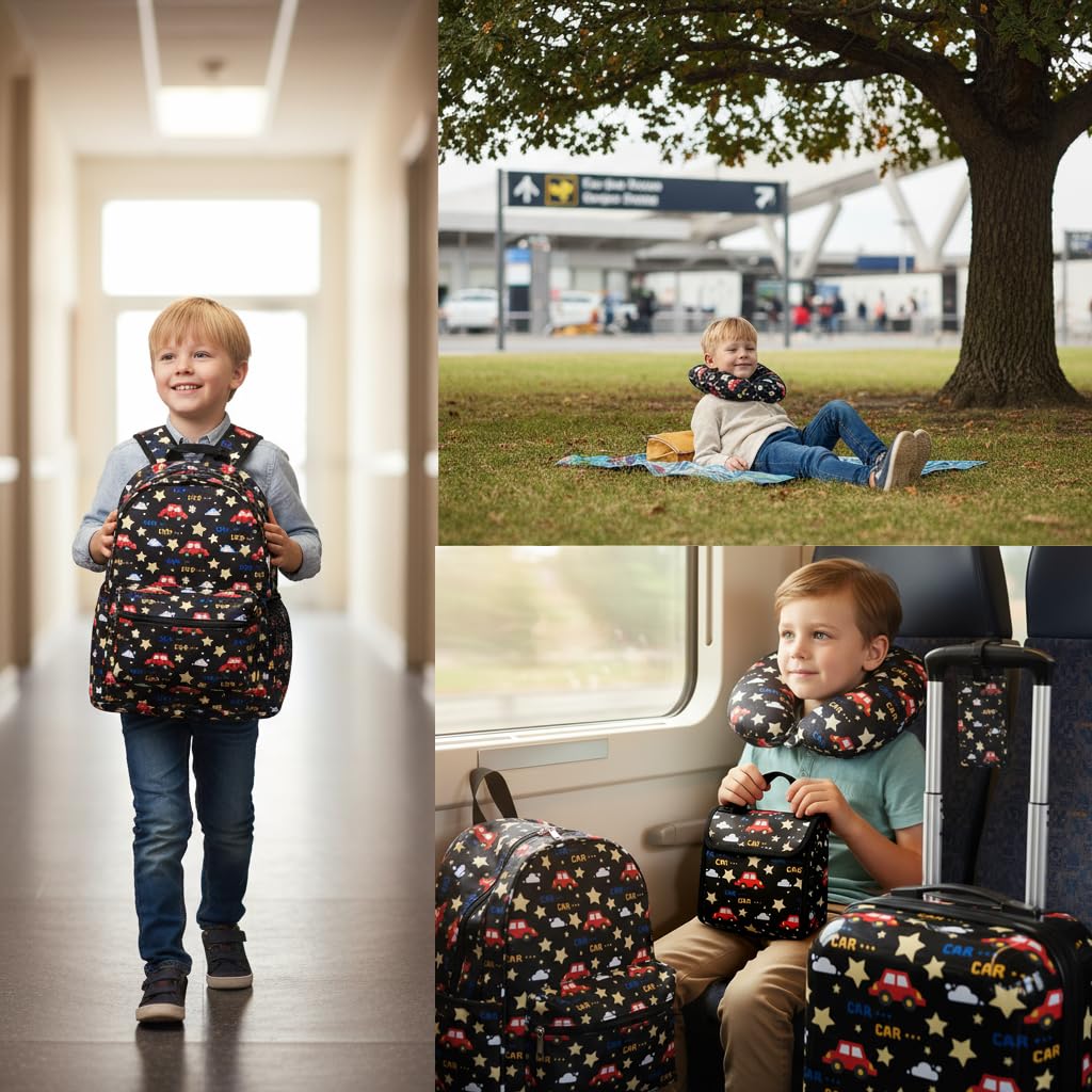 16’’ Kid’s Luggage Set with Spinner Wheels, Hardside with Suitcases,6 Piece