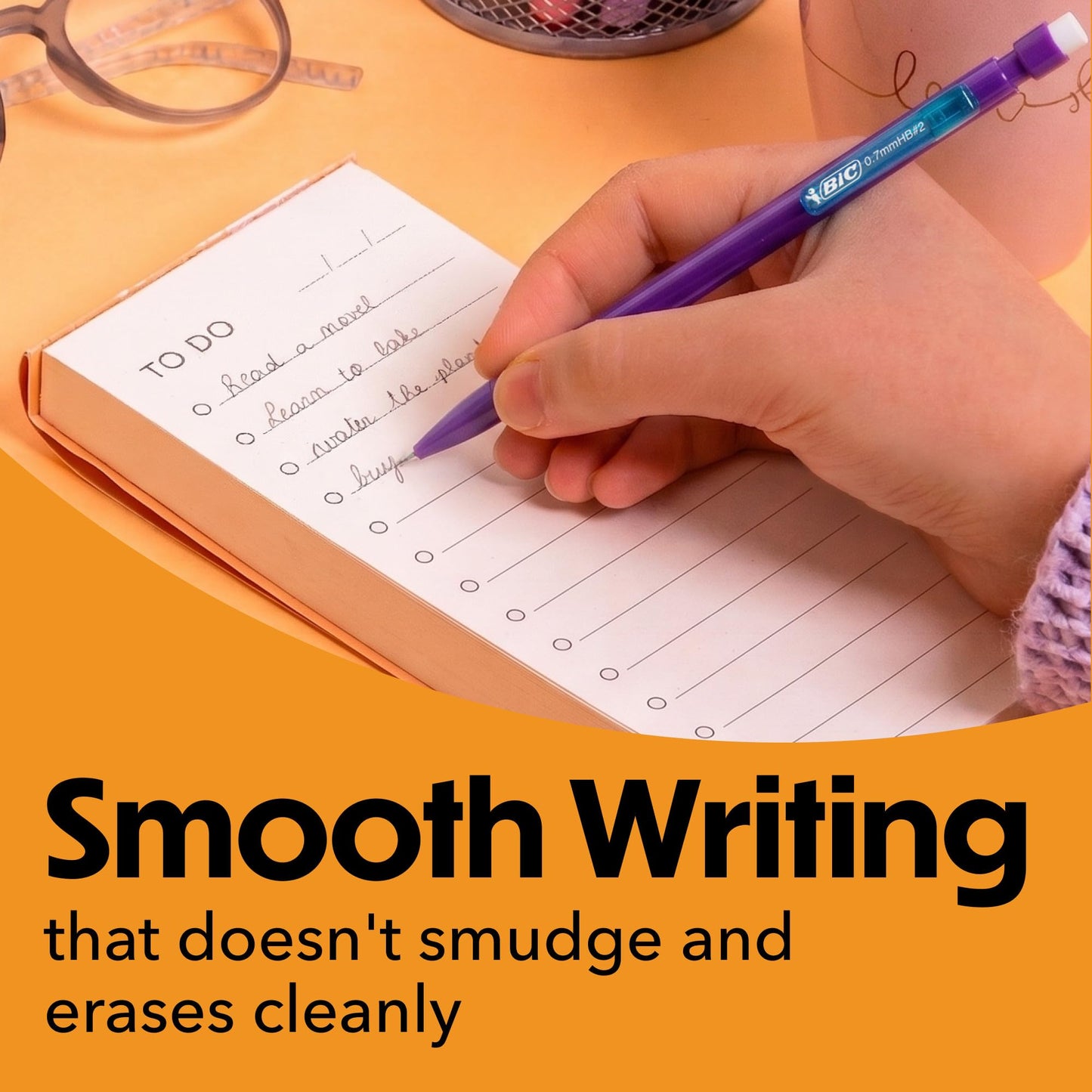 BIC Xtra Smooth Bright Edition Mechanical Pencils, 0.7 mm Medium Point,