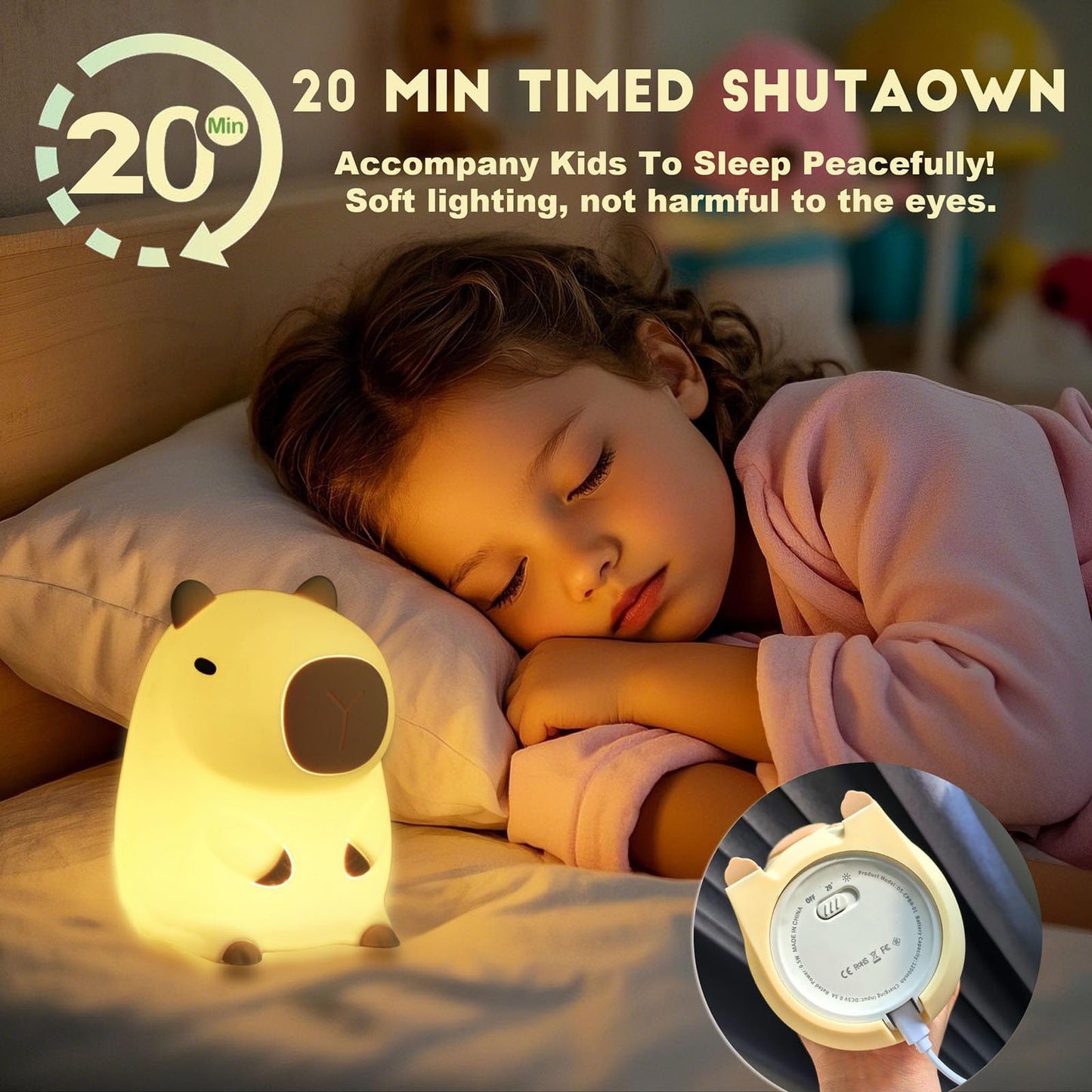 Dreaming My Dream Capybara Night Light, LED