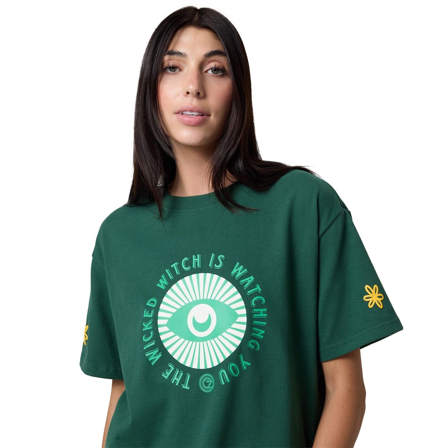 Samii Ryan Wicked x The Witch is Watching Oversized Tee, Green, X-Small