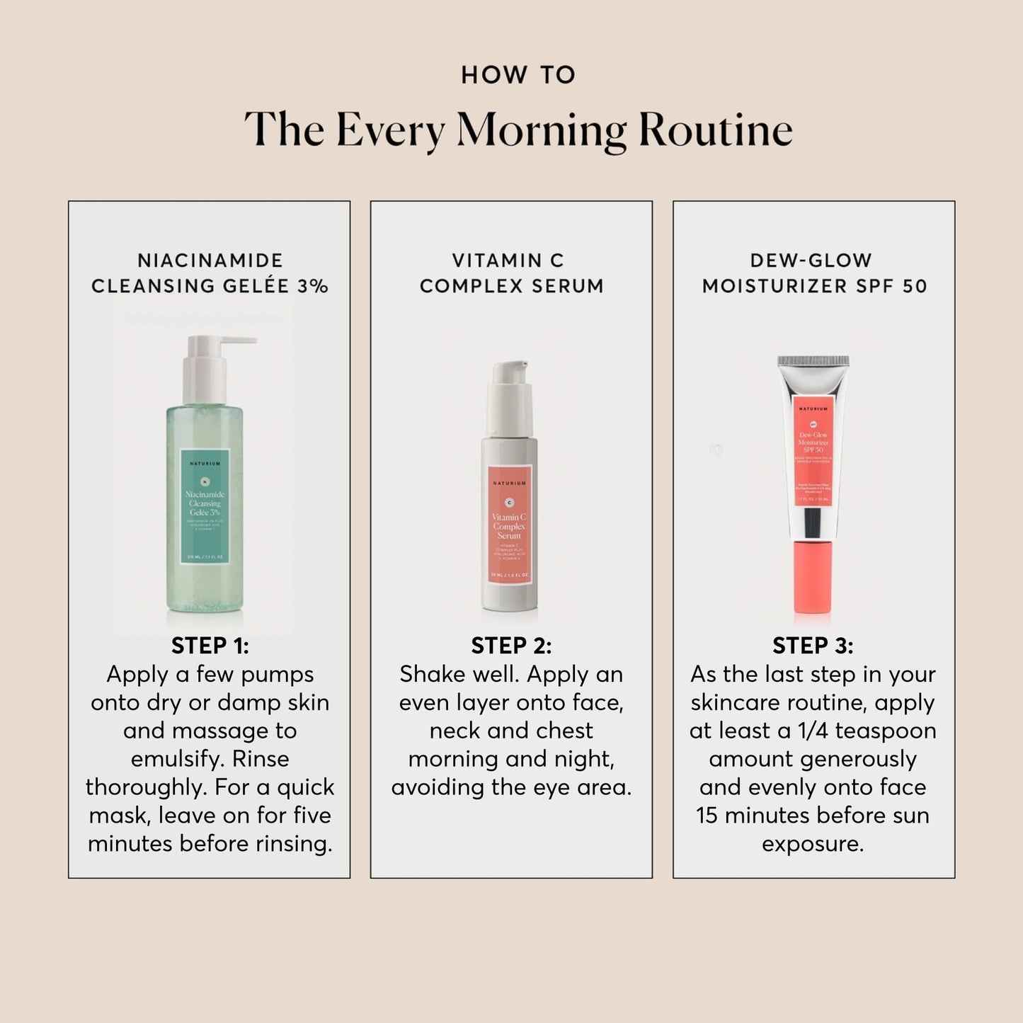 Naturium Vitamin C Complex Face Serum, Anti-Aging Facial Treatment with Hyaluronic Acid & Vitamin E, 1 oz