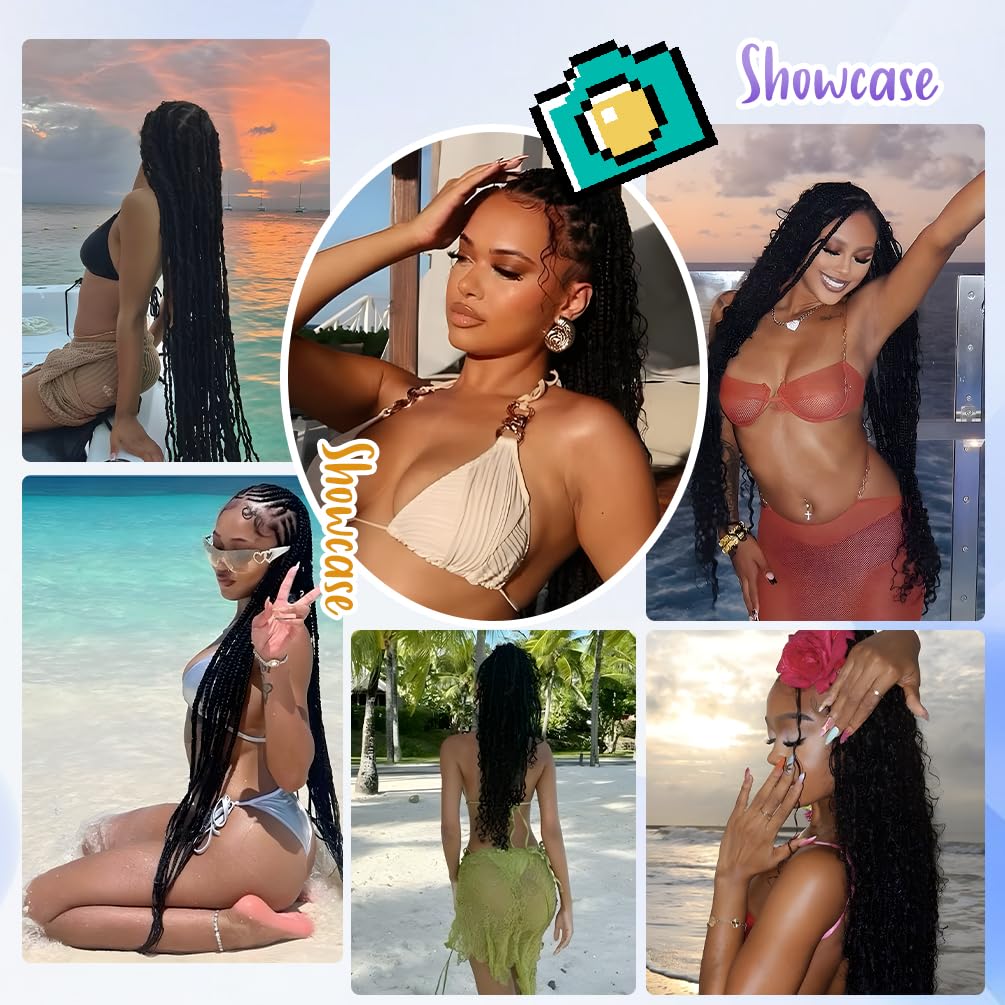 Deep Wave Human Braiding Hair for Boho Braids – 12 Inch 40g 1 Bundles/Pack Auburn Ginger, 100% Unprocessed 12A Brazilian Virgin Hair Bulk, No Weft, Wet & Wavy Curly Knotless Extensions