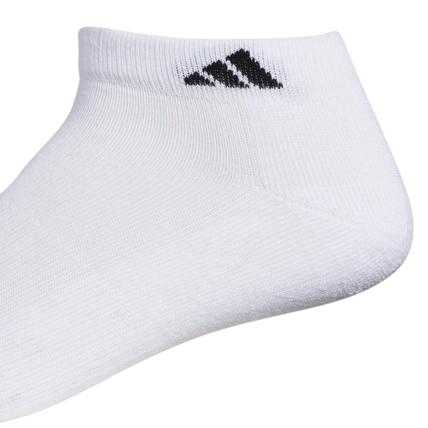 adidas Men's Athletic Cushioned Low Cut Ankle Socks (6 Pairs) Durable & Comfortable, White/Black, X-Large