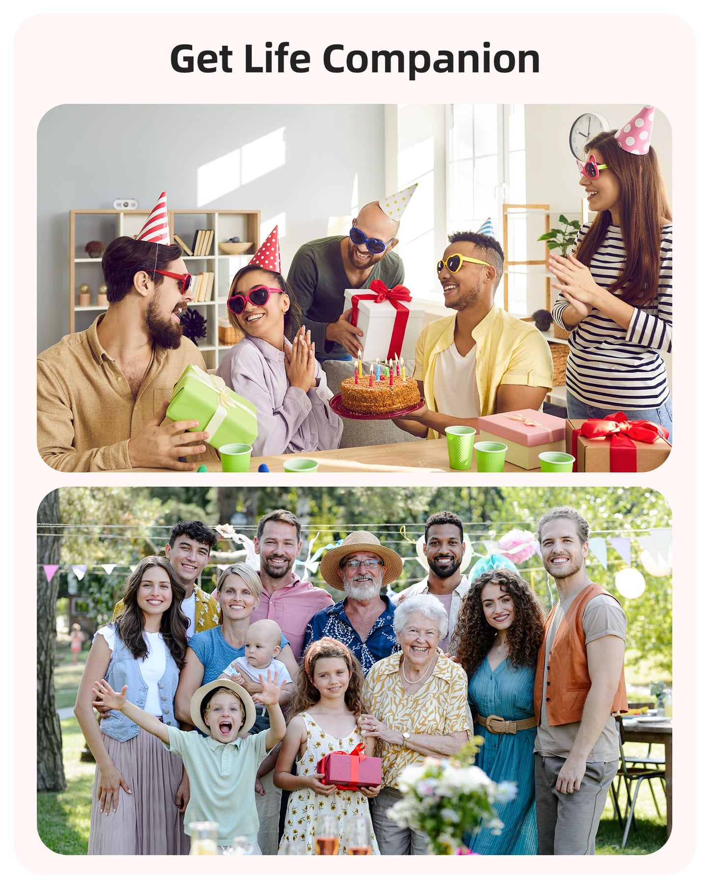 Parsonver GPS Smart Watch for Women Men, Built-in GPS & Bluetooth Calling, Waterproof HD Screen Fitness Tracker 100+ Sports Modes, Pedometer, Smartwatch for Android Phones/iPhone Compatible(Two Bands)