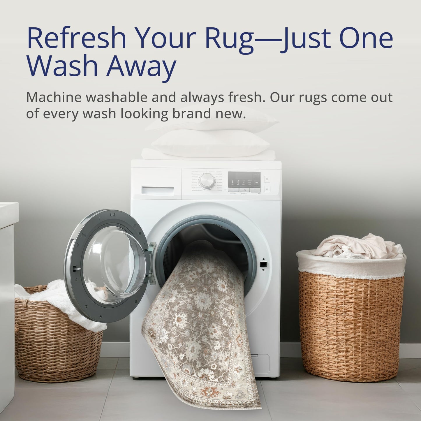 Abani Oriental & Vintage Area Rug - 4'x6' Brown Rectangle Rug for Living Room & Bedroom - Alara Vintage Collection