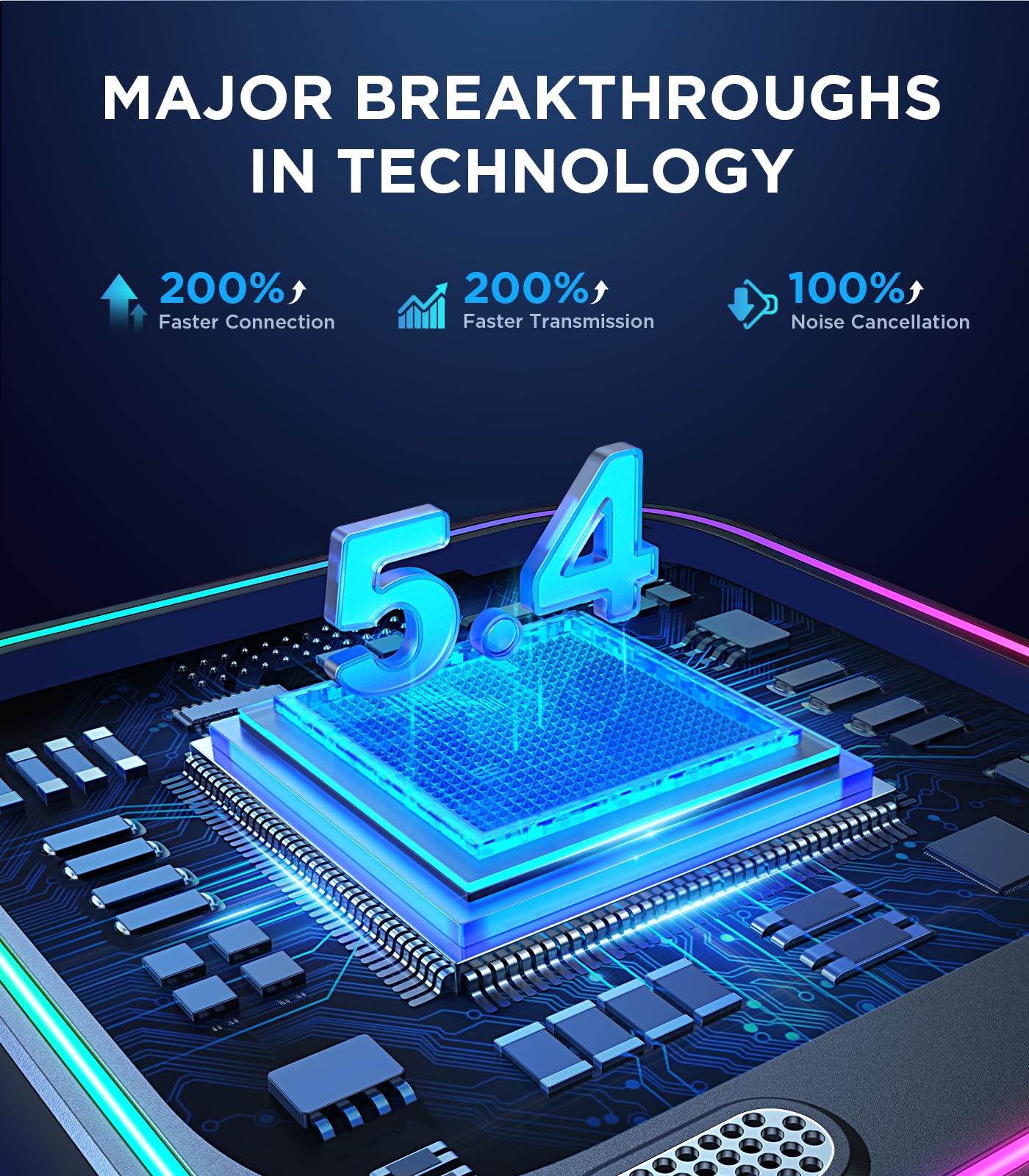 JOYROOM Bluetooth 5.4 AUX Car Adapter[2026 Upgrade] [Stronger Dual Mics& Noise Cancellation] [Multifunction Button& Plug-and-Play] Bluetooth Receiver for Car Music/Hands-Free Calls/Stereo Audio, Black